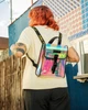 Женский рюкзак DR. MARTENS Iridescent Transparent PU Mini Backpack Multi+Black IRIDESCENT TPU+FELIX RUB OFF AB053613 (89611) - изображение 4