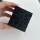 Подарочный футляр на магните 6х5х4 см — черная ювелирная коробочка для украшений з узором - изображение 8