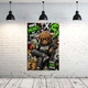 Картина на полотні 60*90 см Картина на полотні Бик з доларами (Бізон) Graffiti Loft "Make Money Not Excuses" | Настінний декор для офісу та дому (Код товара:idea 022304) - изображение 3