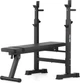 Ławka treningowa Gymtek pod sztangę ze stojakami XL700 (5905884427002) - obraz 1