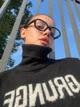 Квадратные очки с черной массивной оправой, линзы с antiblue эффектом антиблик office y2k имиджевые прозрачные нулевки - изображение 6