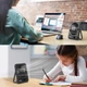 Міні-вентилятор WHATOOK Silent USB 2000 мАг 100 швидкостей До 10 годин роботи Настільний та настінний Чорний - изображение 7