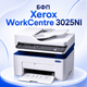 Монохромний лазерний БФП Xerox WorkCentre 3025V NI з Wi-Fi, Ethernet, USB, факсом, друком, копіюванням, скануванням, підтримкою AirPrint, Mopria та швидкістю 20 стор/хв - зображення 1