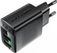 Сетевое зарядное устройство Acefast A86 2xUSB 12W (2xUSB-A) Black (6974316283270) - изображение 3