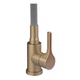 Змішувач для кухні Zerix Rex-011 Brushed Gold Refl.Grey з нерж.сталі (Колір мат.золото+силік.вилив сірий) (ZX6133) - зображення 4