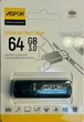 USB Flash Aspor AR121 64GB- чорний - зображення 1