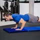Мат гімнастичний Gymtek Triple 180 x 60 x 5 см Синій (5907766668602) - зображення 10