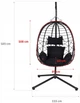 Fotel wiszący Nuforma 04K KJT11656CZ - obraz 6