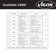 Гайковерт пневматический 1/2" 1200 Нм V4800 , Vigor - изображение 3