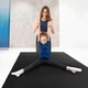 Мат гімнастичний Gymtek FlexMotion G-42808 cкладаний 240 x 120 см Чорний (5905884428085) - зображення 11