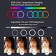 Кольцевая лампа RGB LED мягкое освещение, пульт, 26 см, регулировка высоты до 1,85 м - изображение 7