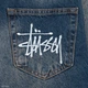 Чоловічі широкі джинси Stussy темно-сині, оверсайз, з ефектом потертості, Y2K стиль 30 (1027-530) - зображення 4