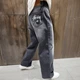 Чоловічі широкі джинси Stussy т. сірі з ефектом тертя, оверсайз, вільна посадка, вуличний Y2K стиль, преміальна якість 30 (1027-642) - изображение 5