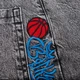 Широкі чоловічі джинси скейтери John Lucca сірі з вишивкою Basketball 27 (1067-245) - изображение 7