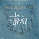 Чоловічі широкі джинси Stussy блакитні, оверсайз, з фірмовою вишивкою, Y2K стиль 29 (1027-531) - изображение 6