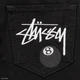 Чоловічі широкі джинси Stussy чорні, оверсайз, вільна посадка, вуличний Y2K стиль, преміальна якість, вишивка Stussy ball 8 27 (1027-642) - изображение 6