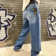 Чоловічі широкі джинси Lyle&Scott, сині, оверсайз, вуличний стиль 27 (1027-221) - изображение 2