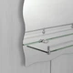 Дзеркало настінне ZERIX MIRRA MRZ02-60x85x10 прямокутне з дугоподібним верxом, фігурними боками та полицею (ZX5620) - зображення 5