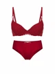 Комплект белья Victoria's Secret бюст Push-Up и трусики чики 1160928395 (Бордовый 38B/L) - изображение 1