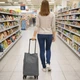 Сумка господарська на колесах Shopping Bag 32 х 15 х 40 см (R32864) Сірий - зображення 11