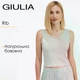 Женский топ из хлопкового трикотажа в рубчик Giulia RIB 4107/010 M Green-mint, с открытой спиной, приталенный - изображение 4