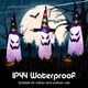 Водонепроницаемая гирлянда в виде шляпы ведьмы (IP44), 5 светящихся ламп в виде шляп призраков - изображение 5