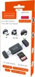 Картрідер Zenwire BYL-2217TU Adapter 5 in 1 Micro USB USB-C OTG Black (5904507520809) - зображення 2