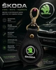 Брелок ручная робота SKODA OLD натуральная кожа 50мм - изображение 4
