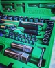 Набор инструментов TOPTUL GCAI108R зеленый из 108 единиц с торцевыми головками 1/4 и 1/2 дюйма (112-163-GCAI108R) - изображение 2