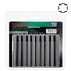 Набор бит TOPTUL FSEB1230G серый Torx 10 мм L75 мм T30 10 предметов на пластиковом блистере (112-163-FSEB1230G) - изображение 2