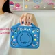 Чехол детский Silikon Power с подставкой и ремешком Stitch Apple iPad 9 (10.2") 2021 Blue - изображение 7