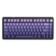 Бездротова механічна клавіатура Attack SHARK X85 (82 клавіші, BT, 2.4 ГГц, USB Type-C, Grape Purple Gradient) - зображення 1