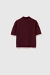 Однотонна футболка-поло Benetton 42(S) Бордовий-299 (151424) - зображення 2