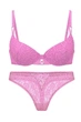 Комплект белья: бюстгальтер с мягкой чашкой и трусики стринг Victoria's Secret 85C/XL Розовый (146726) - изображение 1