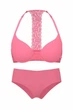 Комплект белья: бюстгальтер push-up и трусики-шортики Victoria's Secret 70C/S Розовый (151535) - изображение 1