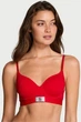 Бюстгальтер з ущільненою чашкою Victoria's Secret 85D Червоний (151531) - зображення 1