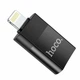 Переходник Lightning Male to Type-C USB 2.0 адаптер Hoco UA17 черный компактный для устройств Apple - изображение 8