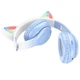 Накладные беспроводные наушники Hoco W42 Cat Crystal Blue - изображение 2