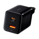 Сетевое зарядное устройство Baseus Super Si Pro Quick Charger 30W для смартфонов и гаджетов с двумя портами USB Type-A Type-C - изображение 4