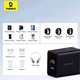 Сетевое зарядное устройство Baseus Super Si Pro Quick Charger 30W для смартфонов и гаджетов с двумя портами USB Type-A Type-C - изображение 8