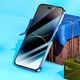 Защитное стекло Hoco Guardian для iPhone 15 и 16 черное противоударное с фильтром конфиденциальности и анти-отпечатками - изображение 8