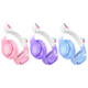 Наушники Bluetooth Hoco W42 Cat Ears для детей и подростков фиолетовые с микрофоном и светящимися ушками - изображение 4