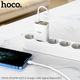 Мережевий зарядний пристрій Hoco C100A PD20W QC3.0 для смартфонів і ґаджетів із цифровим дисплеєм два порти білі - зображення 6