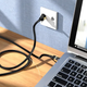 Патч-корд Hoco US02 Ethernet кабель для интернета и видеонаблюдения черный 3 метра 1Gbps чистая медь - изображение 4