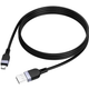 Кабель Hoco X109 Micro USB для заряджання та передавання даних силіконовий чорний 1 метр 2.4 А - зображення 3