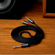Кабель Hoco UPA10 RCA 3.5 mm аудіокабель для під'єднання музики з позолоченими конекторами сірий - зображення 10