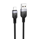 Кабель Hoco X109 Lightning силиконовый для зарядки и передачи данных 2 метра черный 3А PD - изображение 4