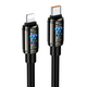 Кабель Hoco U143 Joy Type-C to Lightning для швидкого заряджання iPhone і передавання даних 27W чорний - зображення 3
