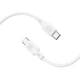 Дата кабель Borofone BX113 Lenny Type-C to Type-C 60W (1m) (White) (258058) - зображення 4