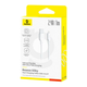 Кабель Baseus Silky Series USB Lightning 2.4A для быстрой зарядки и передачи данных 1м белый - изображение 2